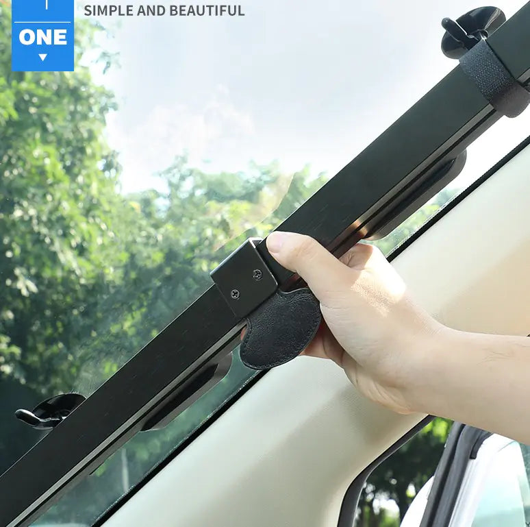 Automotive Sunshade Curtain with Automatic Retractable Design